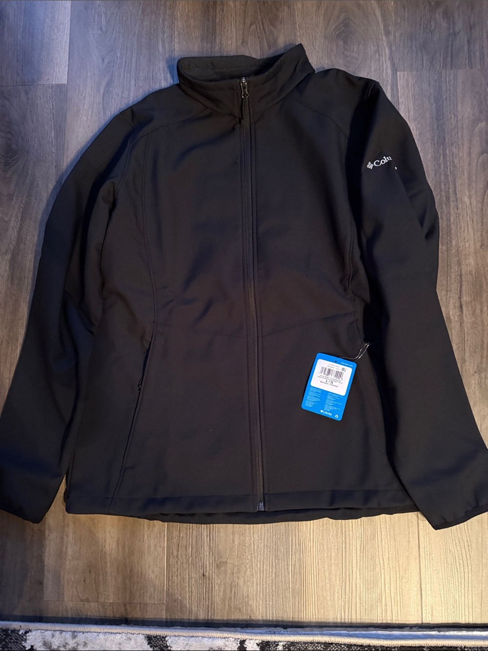 Columbia Black Full-Zip Krusser Ridge III Softshell Jacket Women’s Large